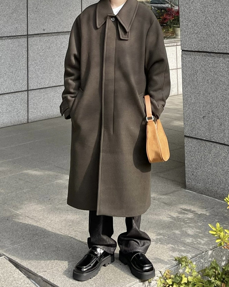 受注制【Chikashitsu +】high neck coat (3color)