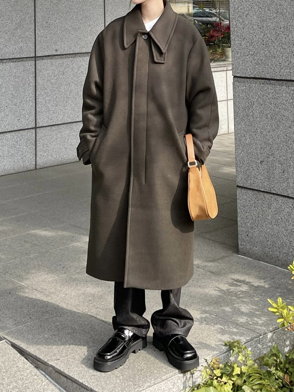 受注制【Chikashitsu +】high neck coat (3color)