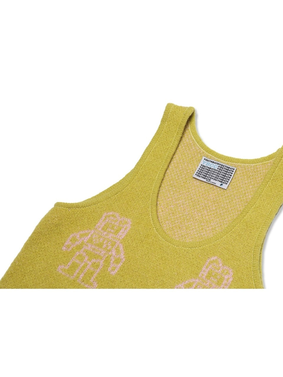 【YOUTHBATH】High-Neck Knit Top Set-up