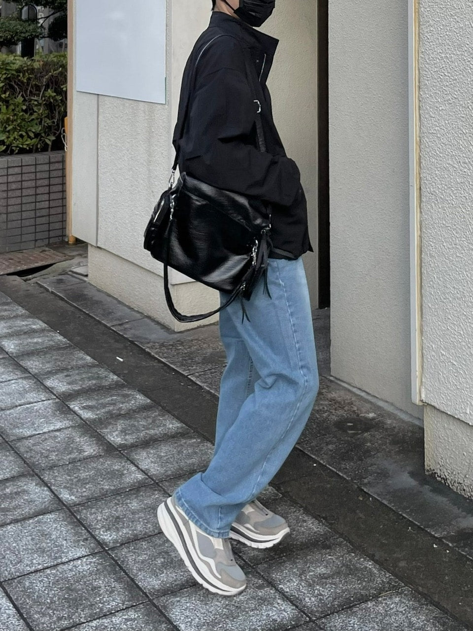 受注制【Chikashitsu +】center press denim pants 2