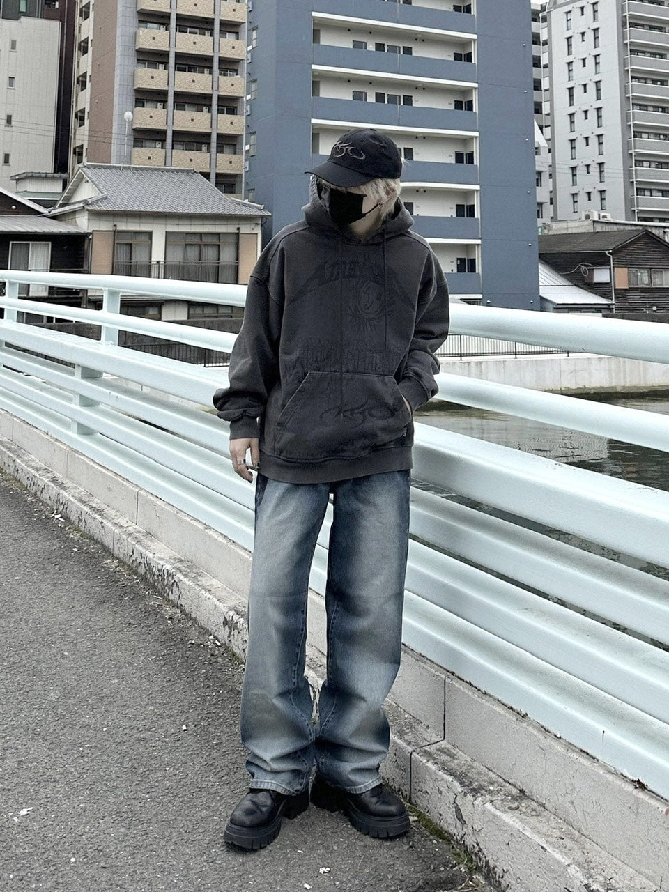 【Chikashitsu +】vintage wash denim pants (2color) / 【チカシツプラス】ヴィンテージウォッシュデニムパンツ