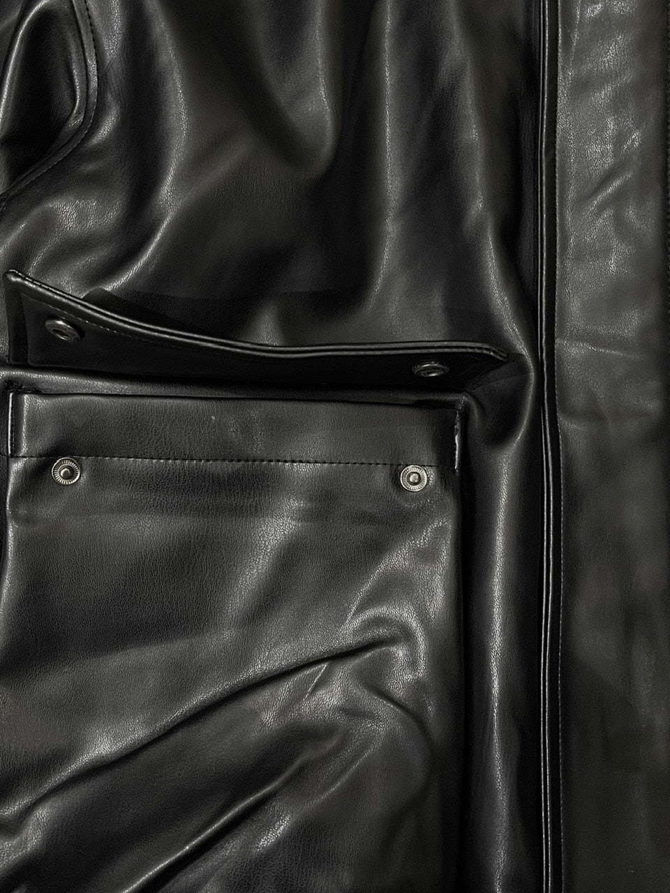 受注制【Chikashitsu +】leather bomber jacket