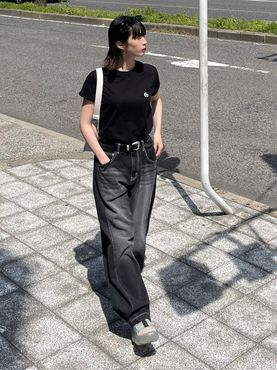 受注制【Chikashitsu +】snap button stitch denim pants / 【チカシツプラス】スナップボタンスティッチデニムパンツ