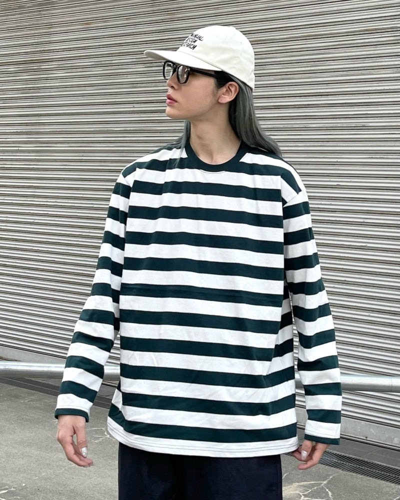 受注制【Chikashitsu +】border long sleeve (2color)