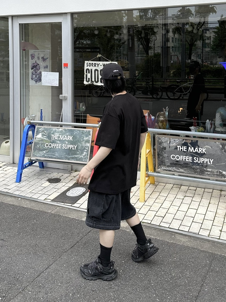 受注制【Chikashitsu +】2way heavy pocket denim cargo pants (2color)