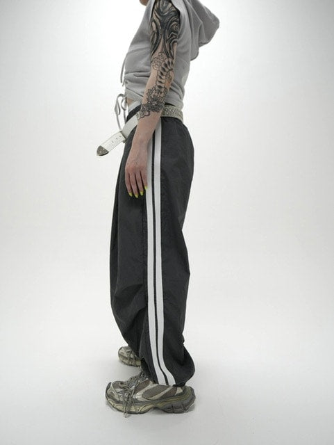 受注制【Never mind the XU】nylon track pants (2color)