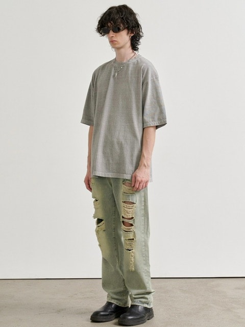 【RE:ON STUDIO】REON BACK LOGO PIGMENT T-SHIRT