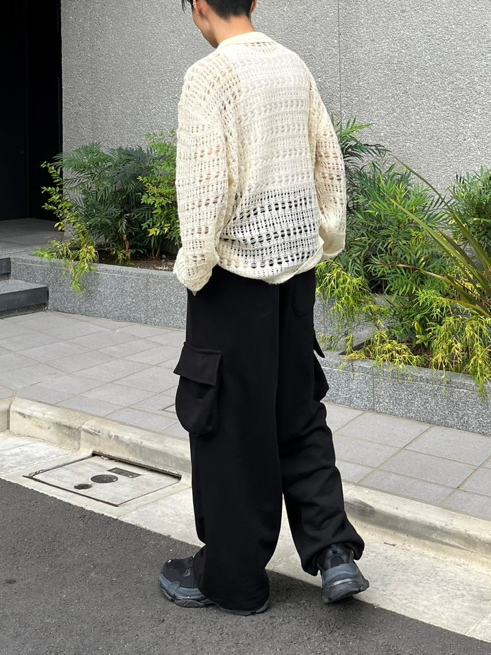 受注制【Chikashitsu +】pastry collar knit cardigan (5color)