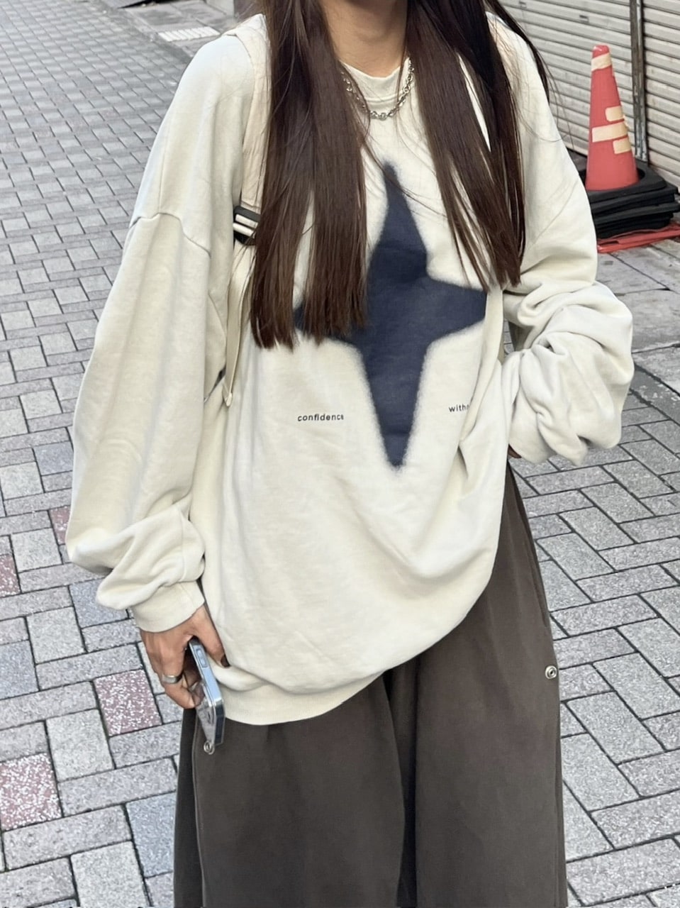 【youll】sparkle pigment sweat shirt (3color)