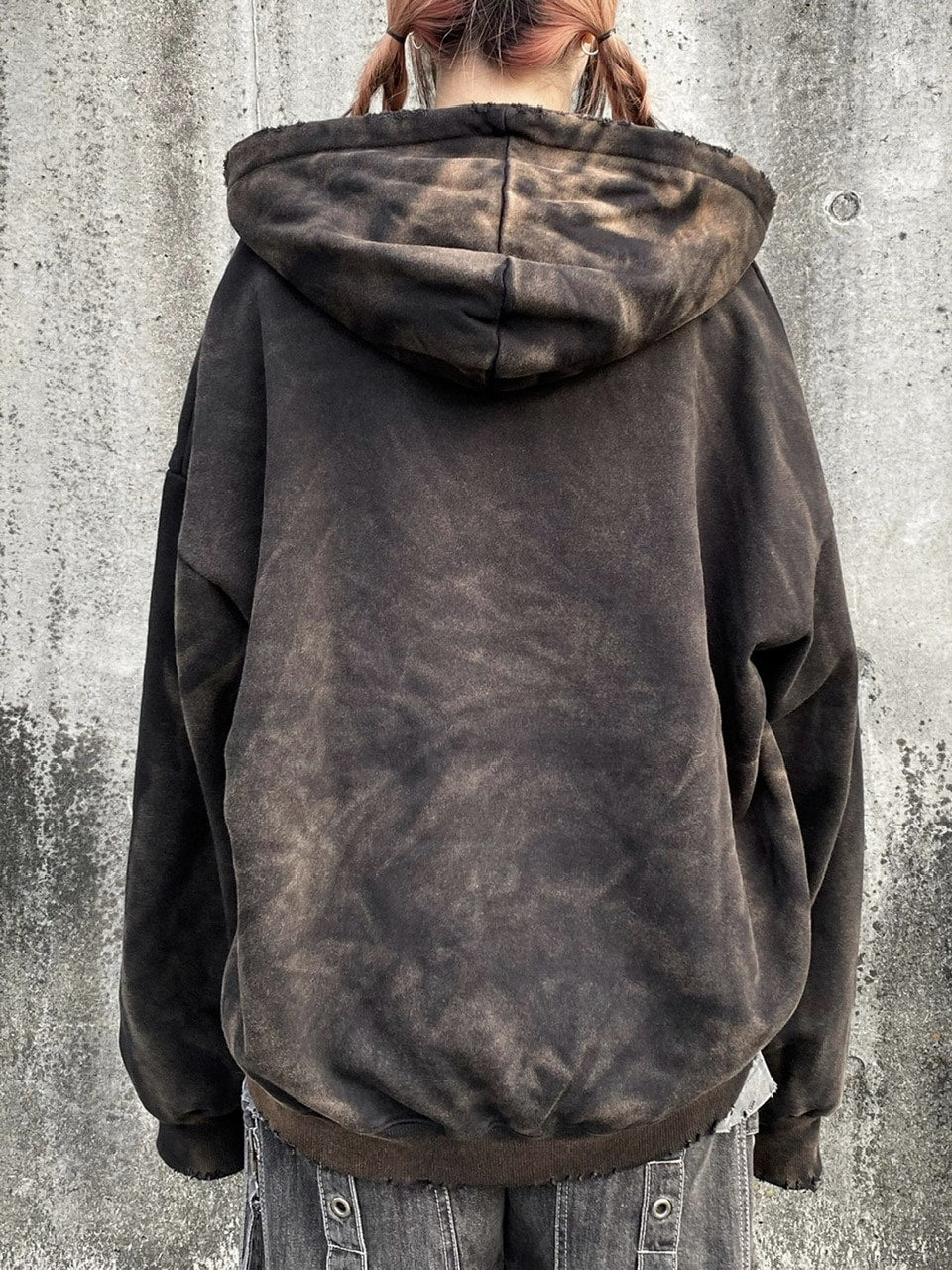 Never mind the XU】dirty washing zip up hoodie (2color) – PRESSING