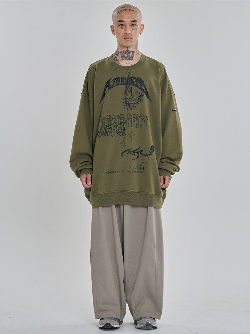 【AJOBYAJO】AJOLICA Collage Sweatshirt
