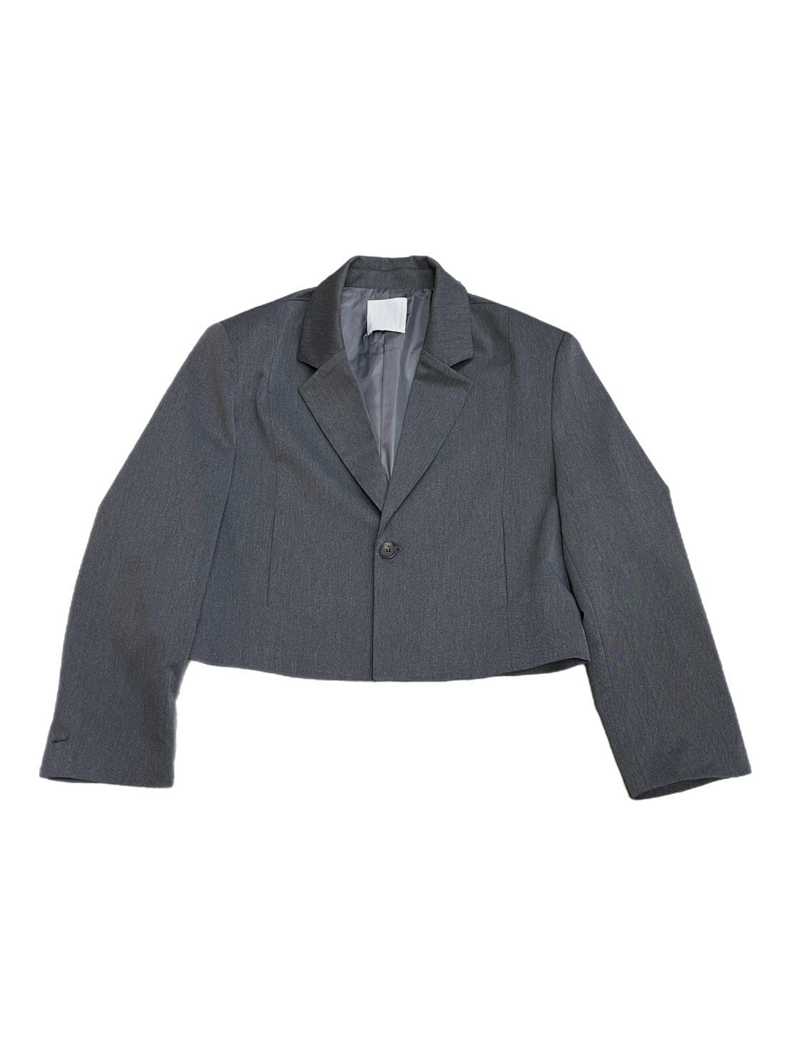 【Chikashitsu +】cropped single jacket (2color)