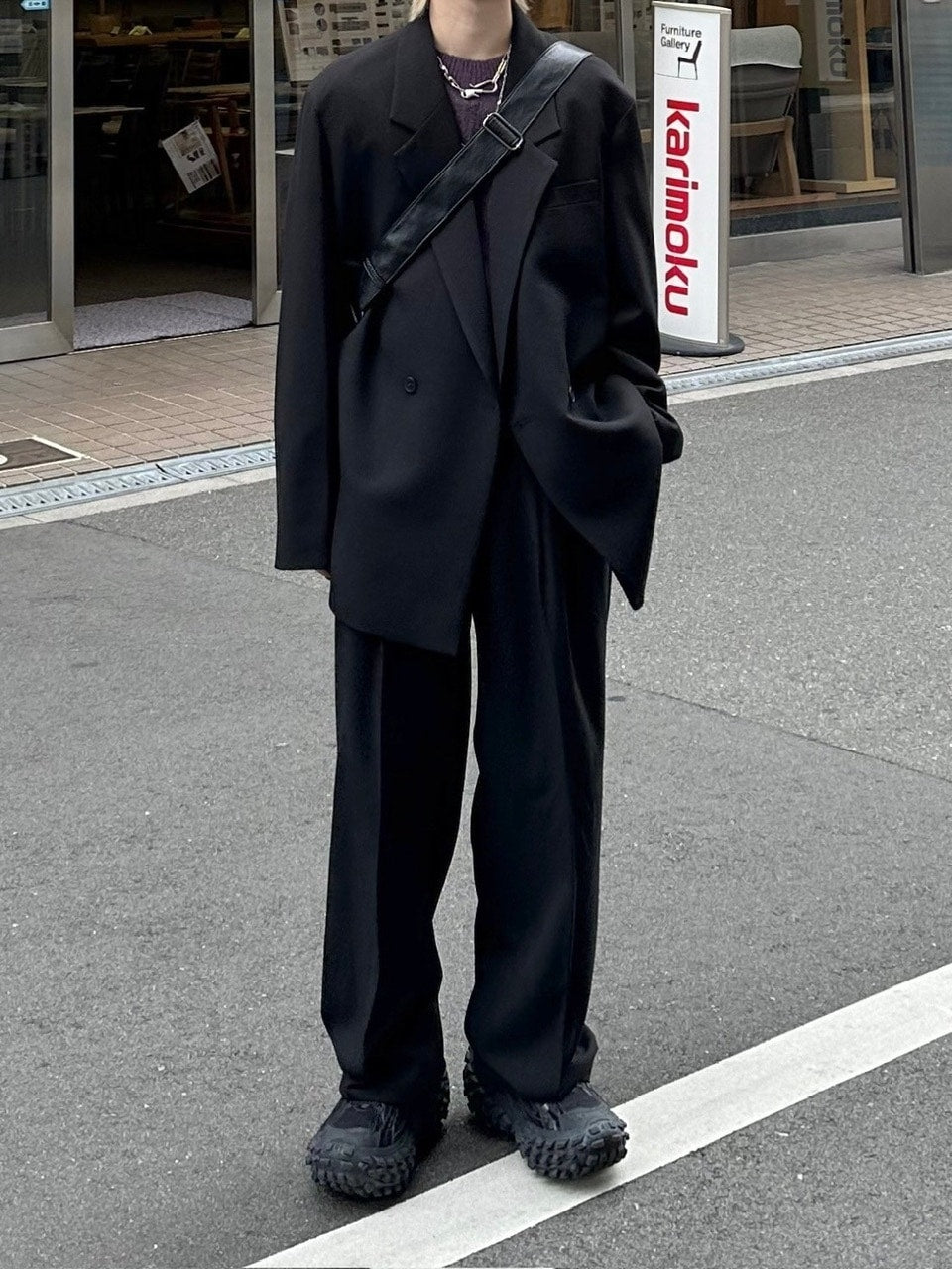 受注制【Chikashitsu +】set up overfit double jacket (3color)