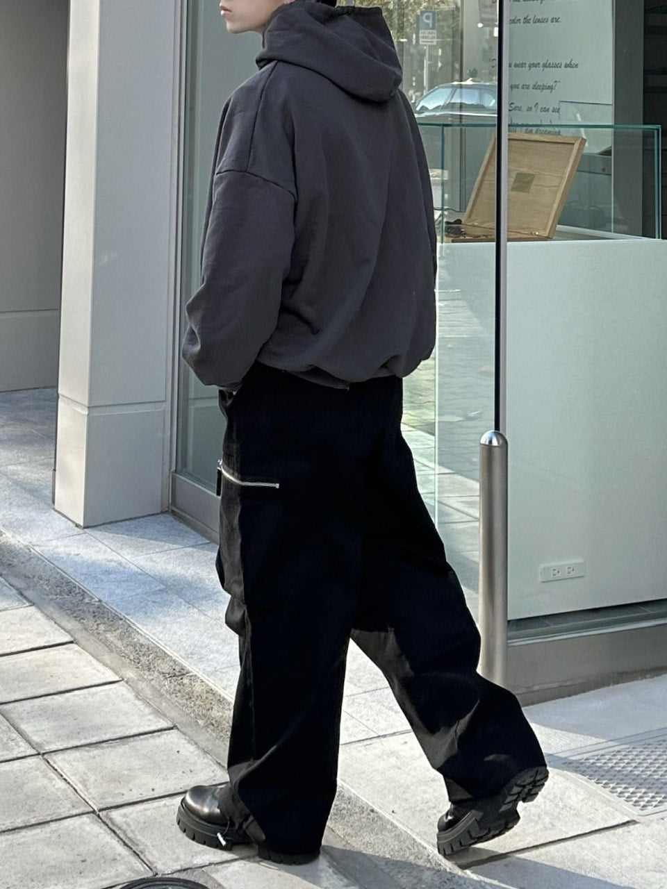 大阪店WEB限定受注制【Chikashitsu +】zip cargo pants