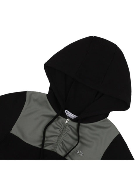 【FANCY CLUB】SOFT BASIC HALF ZIP-UP HOODIE