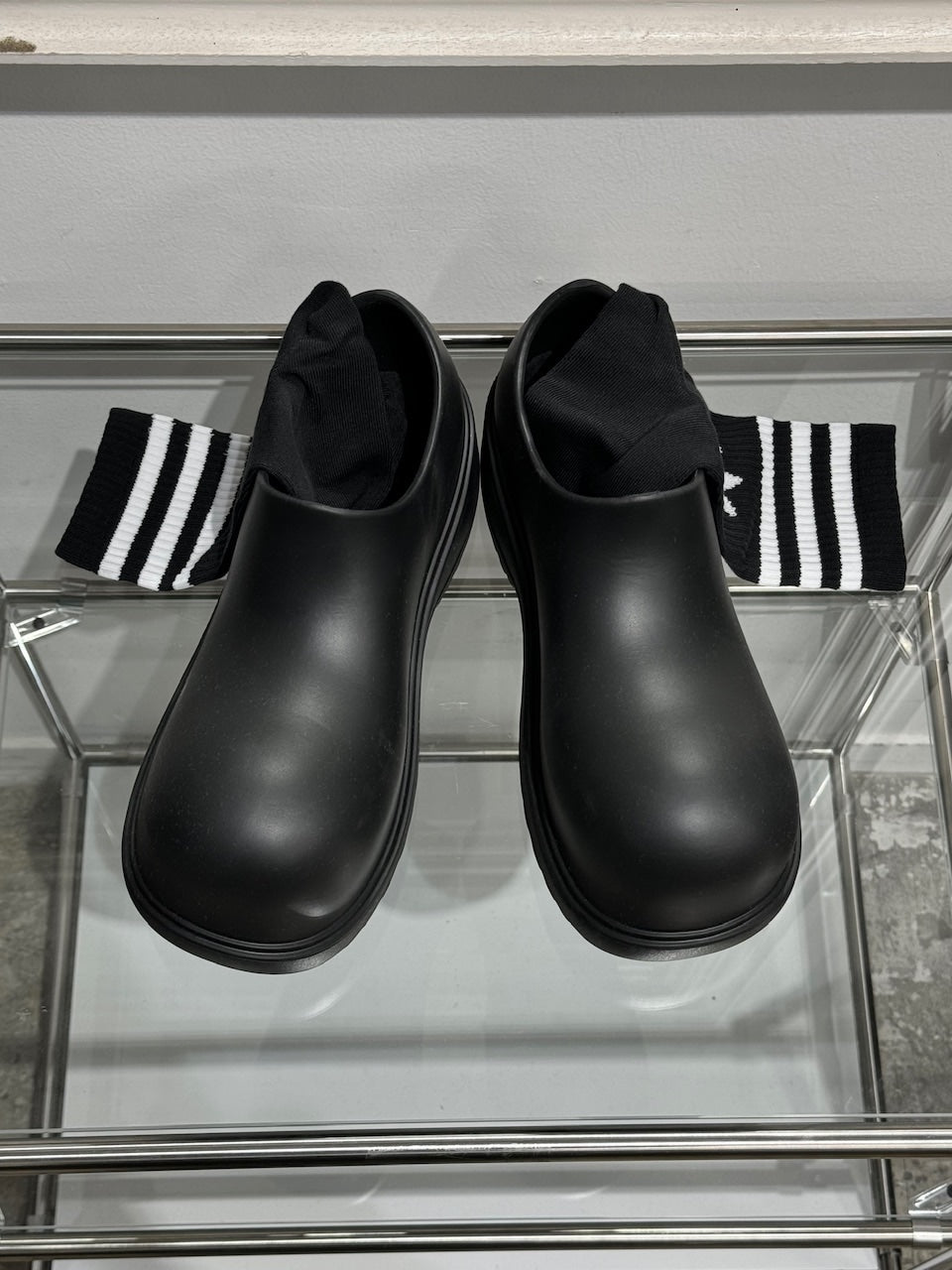 受注制【Chikashitsu +】volume sole clog shoes / 【チカシツプラス