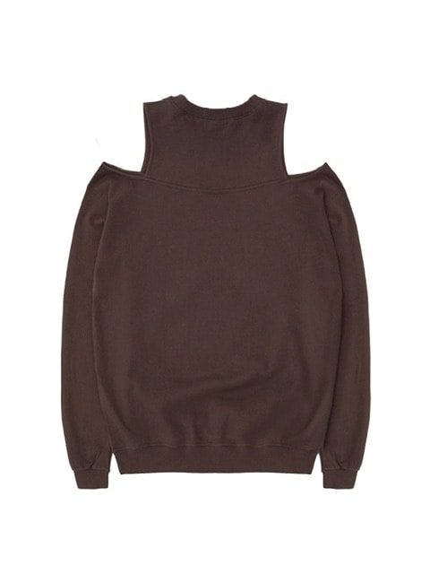 【ROCK CAKE】Open Shoulder Sweatshirt