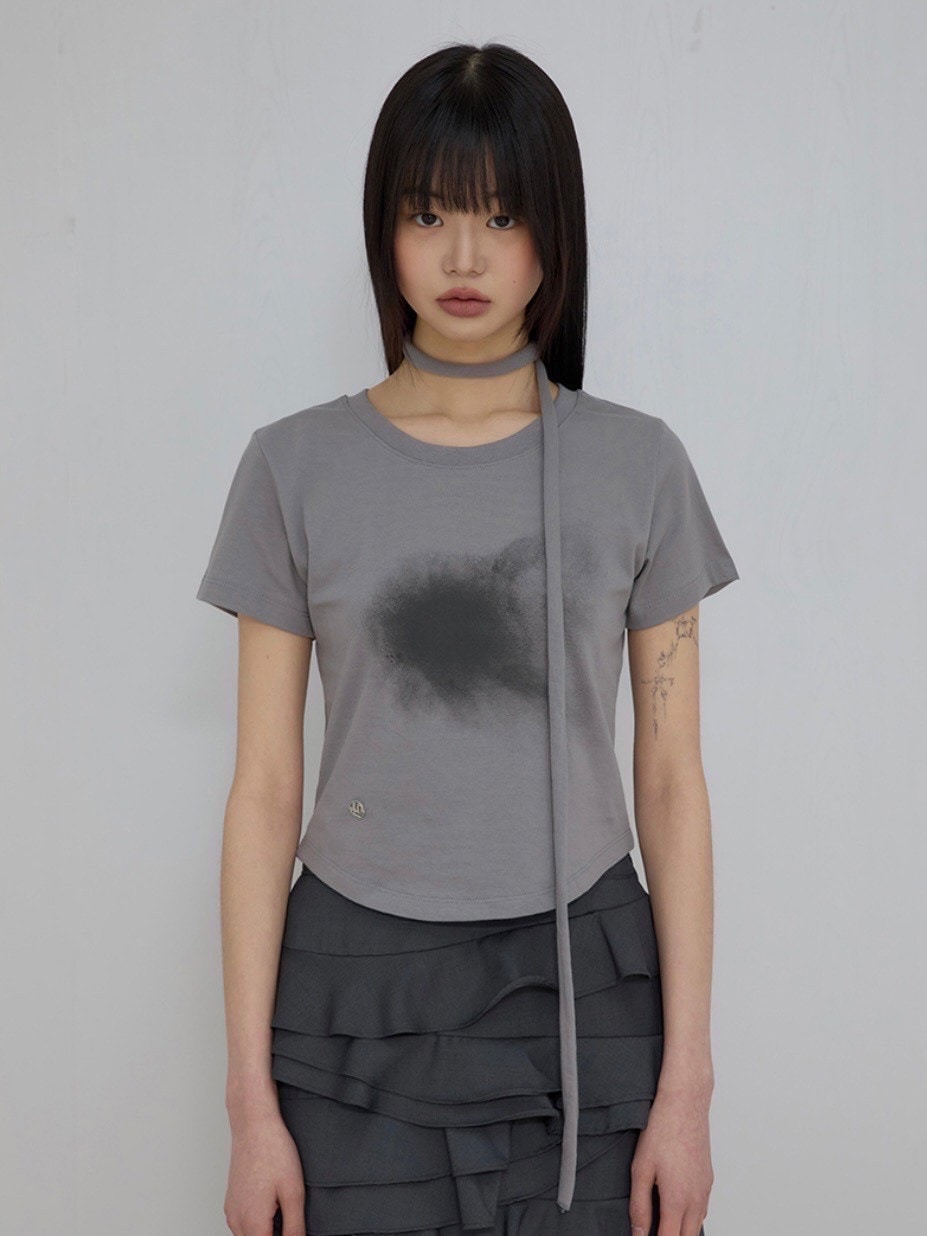 【FLAREUP】Vanish Tie Scarf T-Shirt