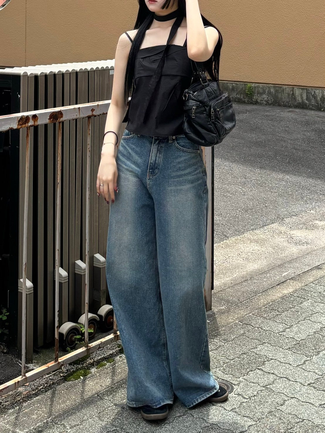 受注制【OaKS】choker set sleeveless blouse (3color)