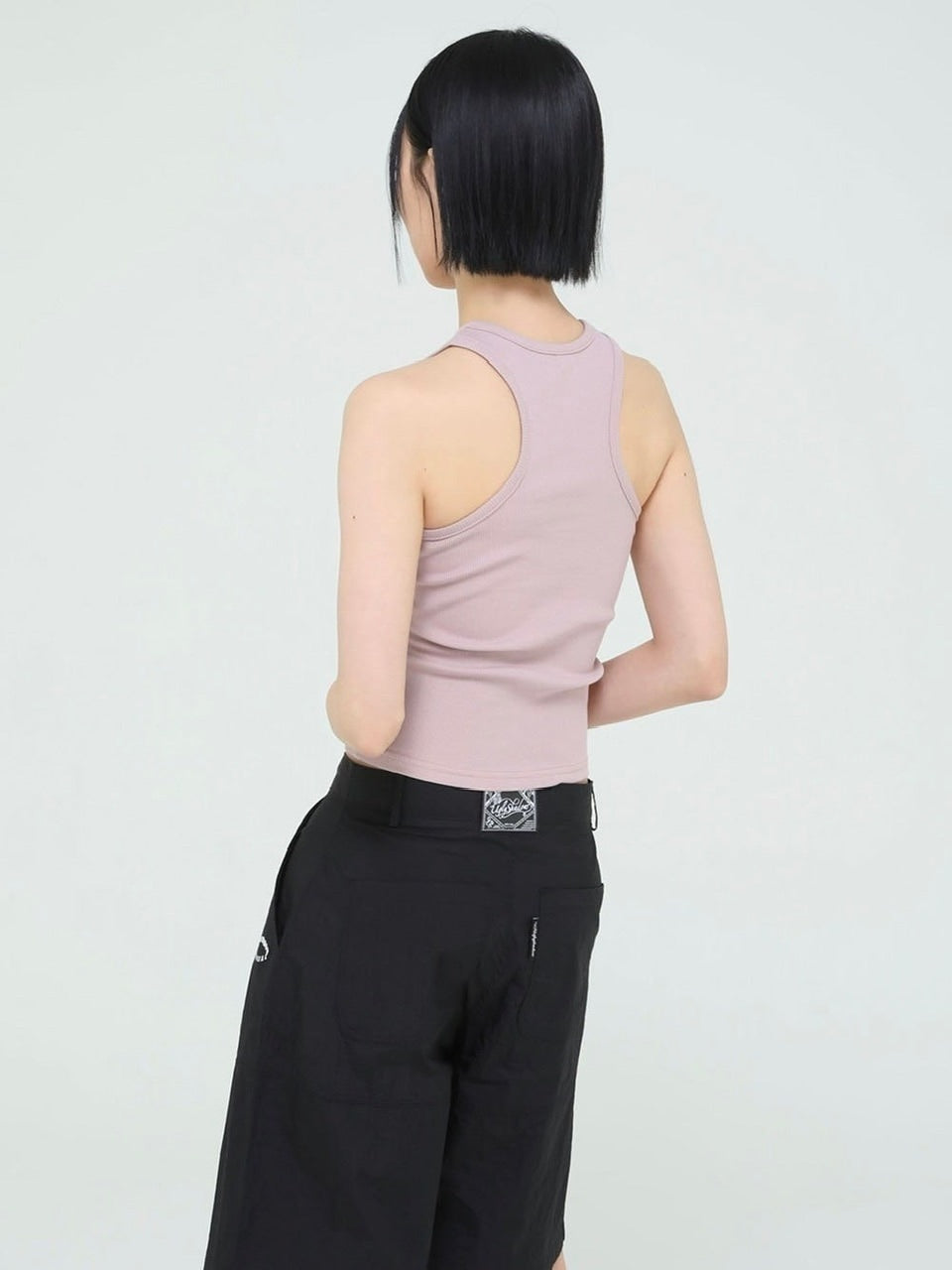 【Uglyshadow】BEADS MANGO SLEEVELESS / 【アグリーシャドウ】ビーズシンプルタンクトップ