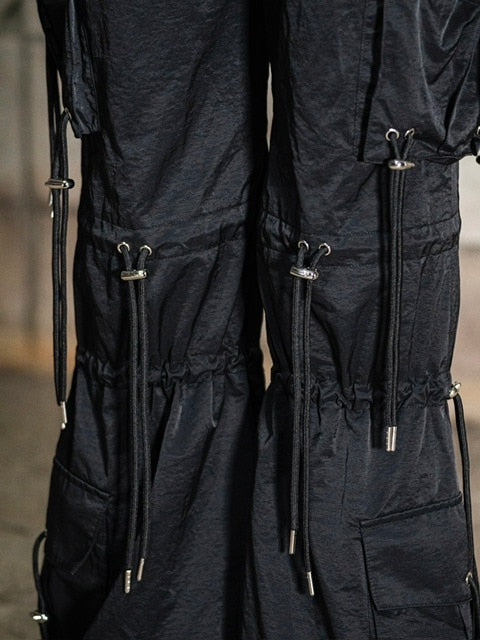 【DIG YOUR OWN GRAVE】WASHING TECH FLAIR PANTS (2color) / 【ディグユアオウングレイブ】ウォッシングテックフレアカーゴパンツ