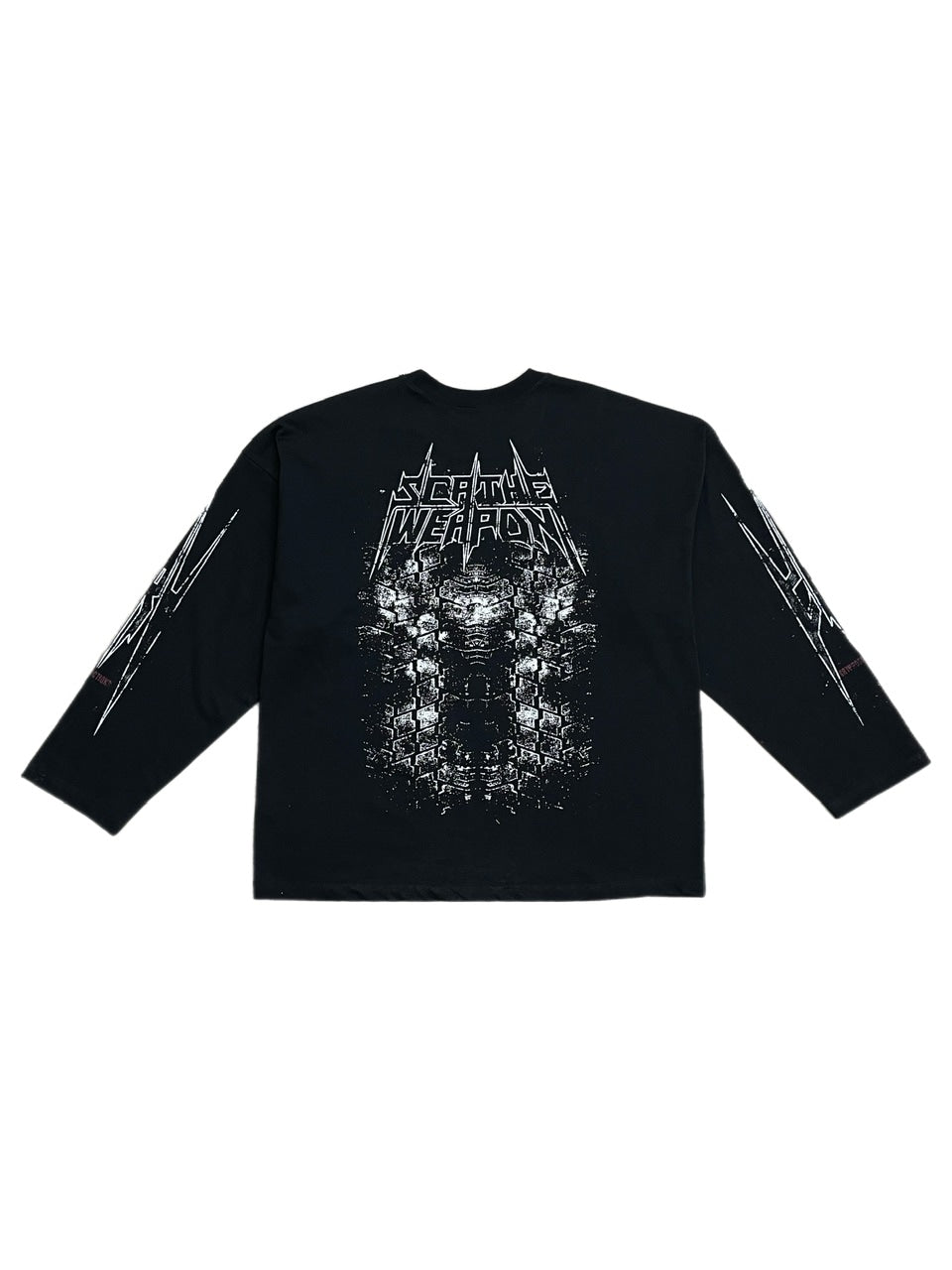 受注制【Chikashitsu +】oversized print long sleeve (2color