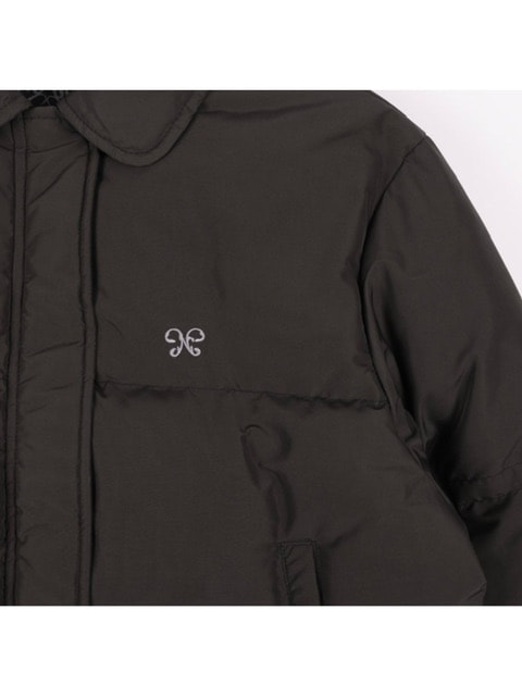 【FANCY CLUB】RIBBON COLLAR SHORT PUFFER