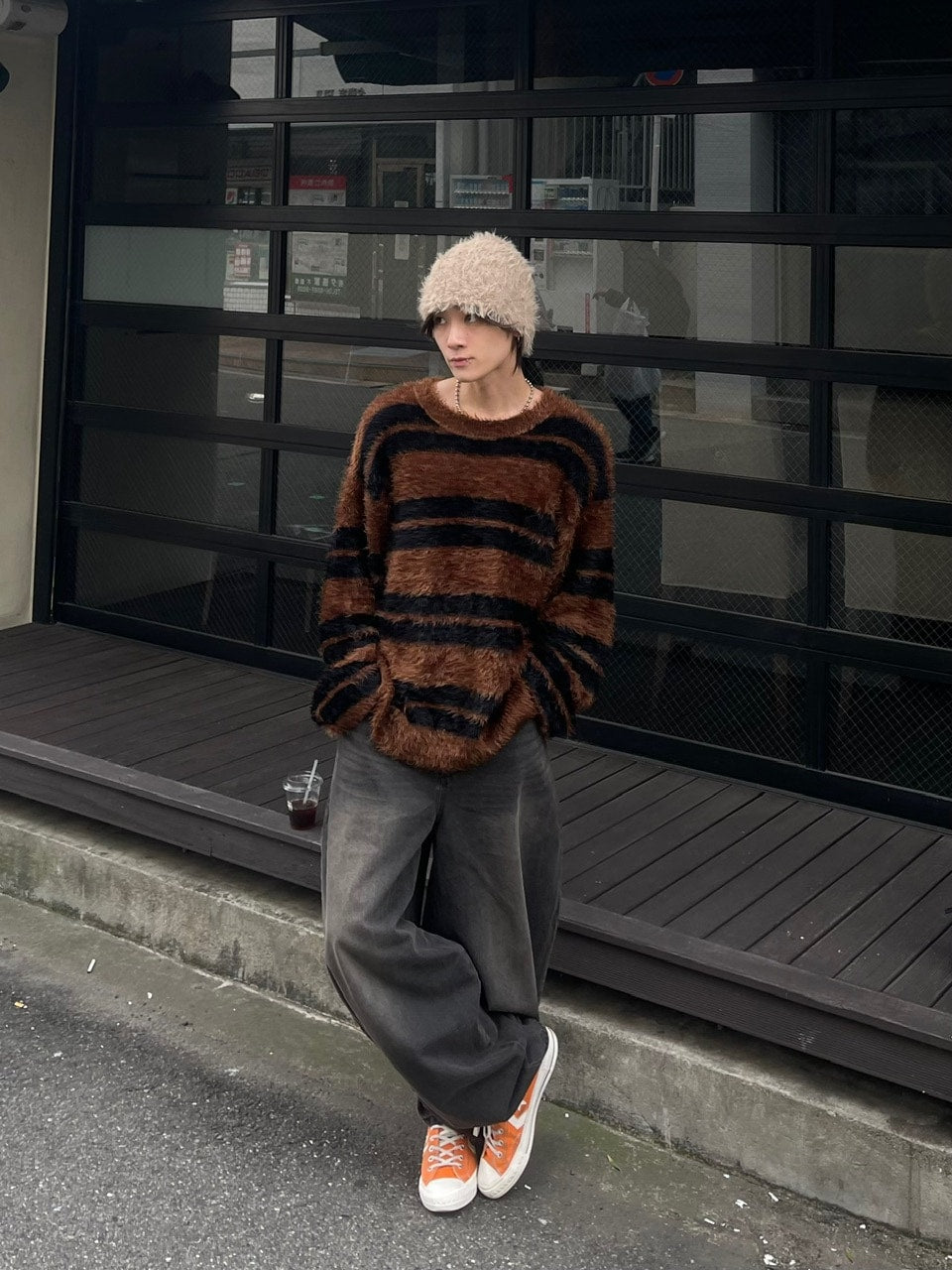 受注制【Chikashitsu +】volume fur beanie (4color)