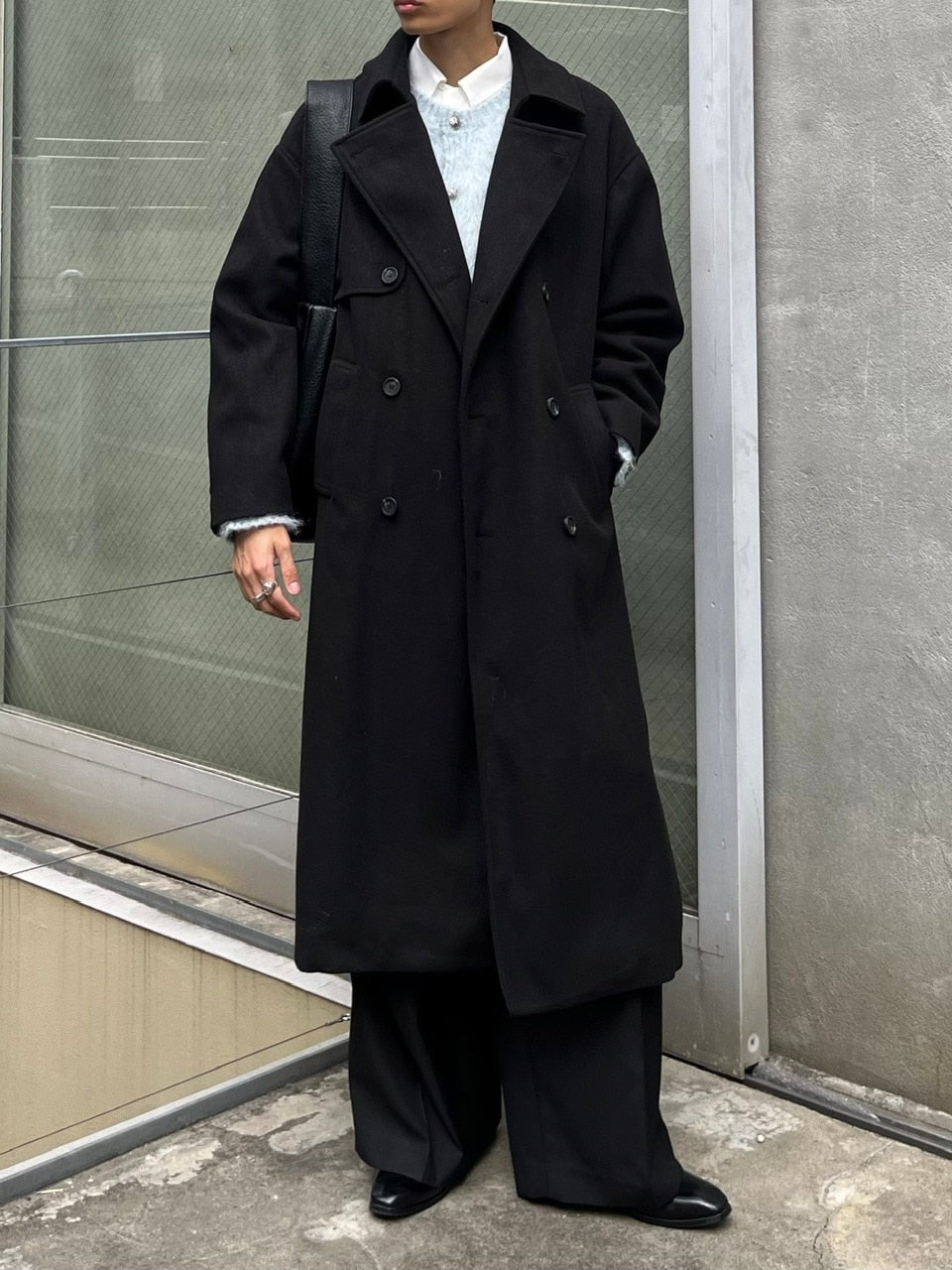 【Chikashitsu +】double long coat (2color)