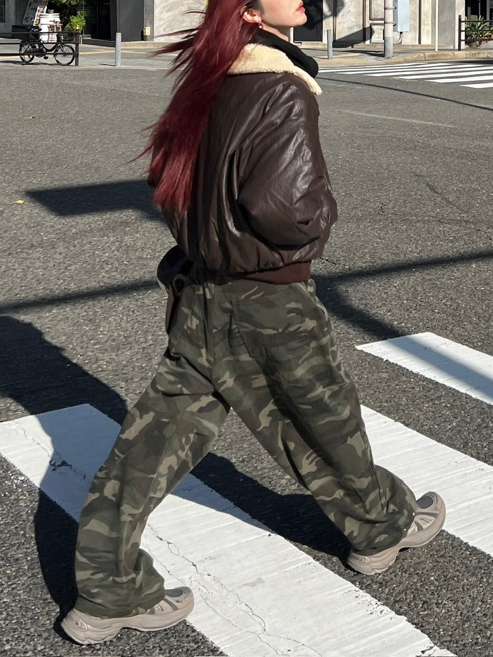 受注制【Chikashitsu +】snap button camouflage pants (2color) / 【チカシツプラス】スナップボタンカモフラージュワイドデニムパンツ