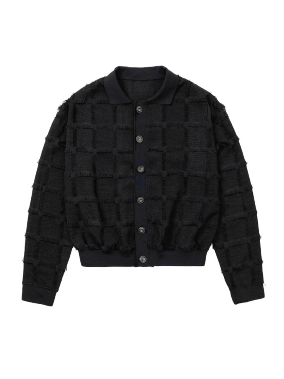 【AJOBYAJO】Fringe Check Cardigan