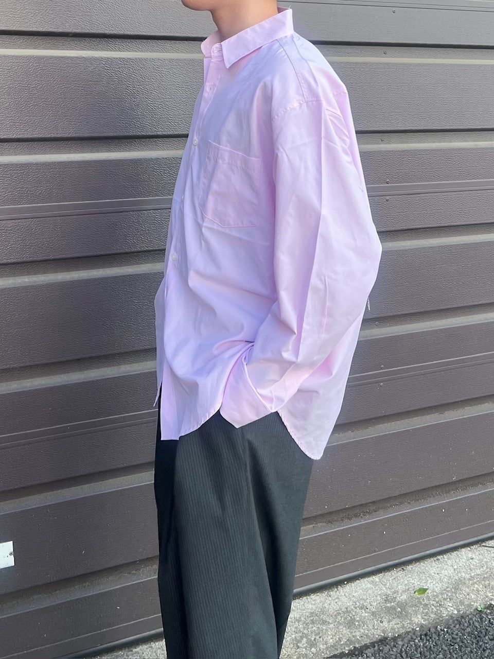 【Chikashitsu +】basic cotton shirt (3color)