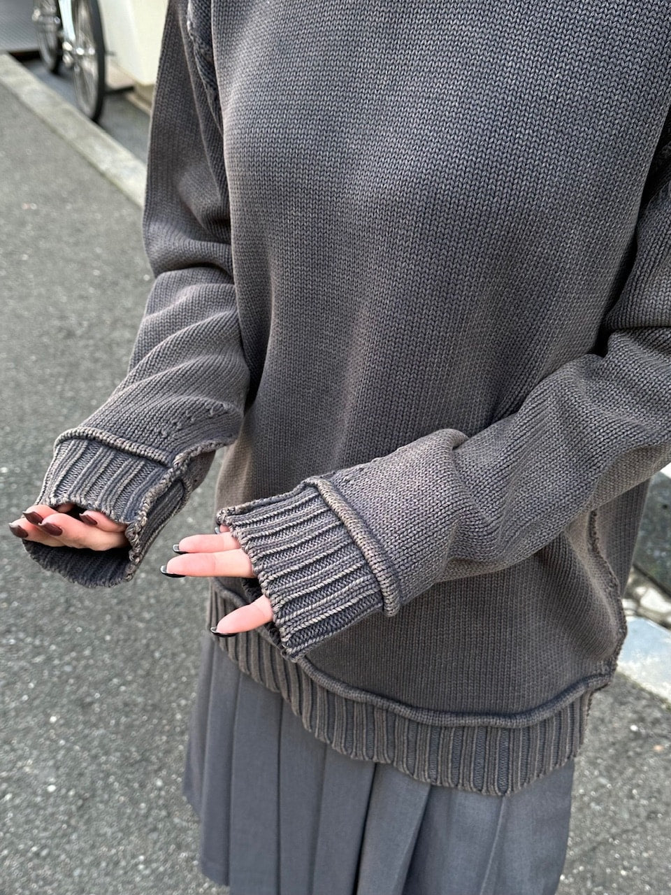 大阪店WEB限定【Chikashitsu +】pigment dyeing knit