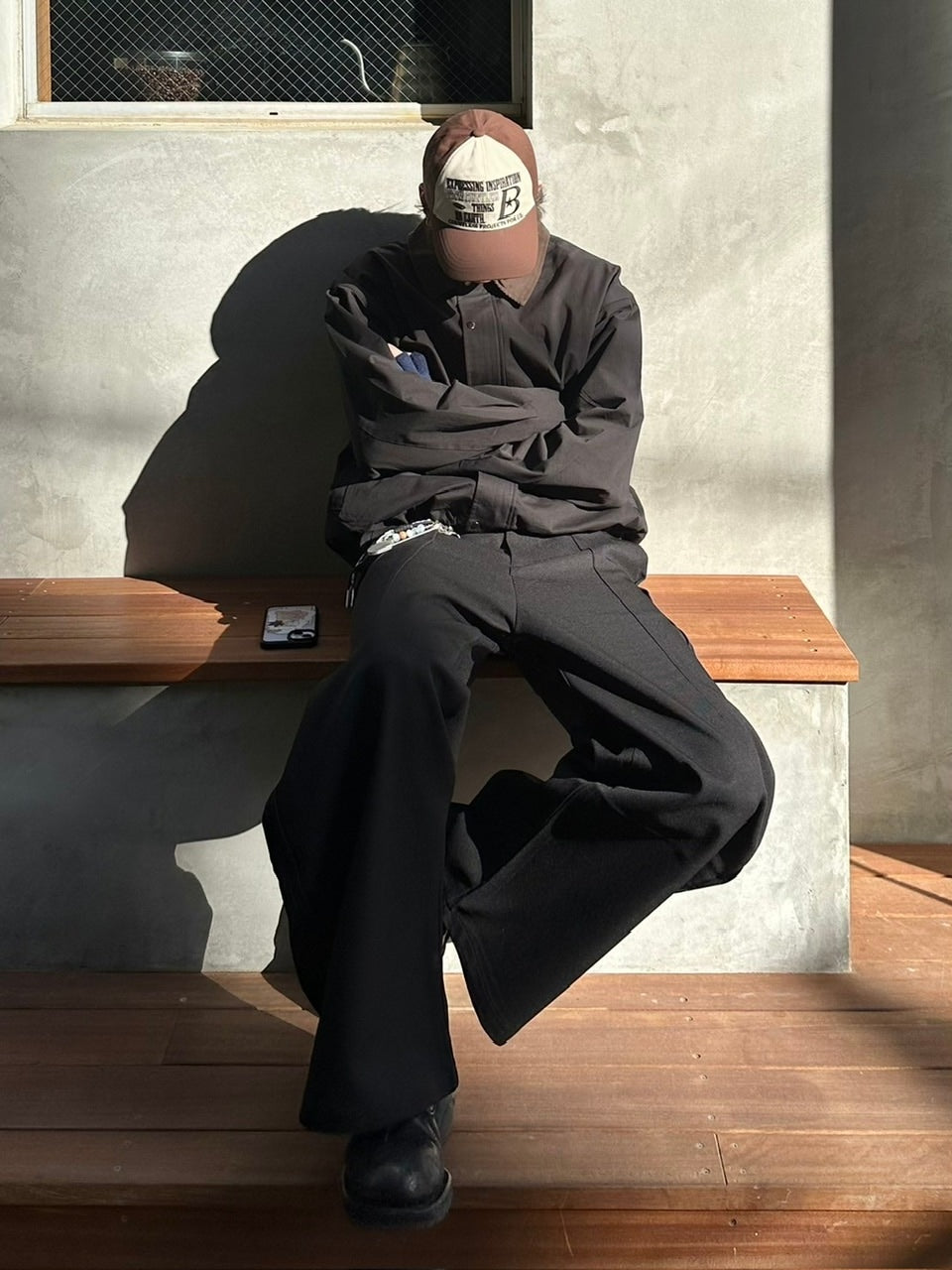 【youll】2tuck slit curve slacks