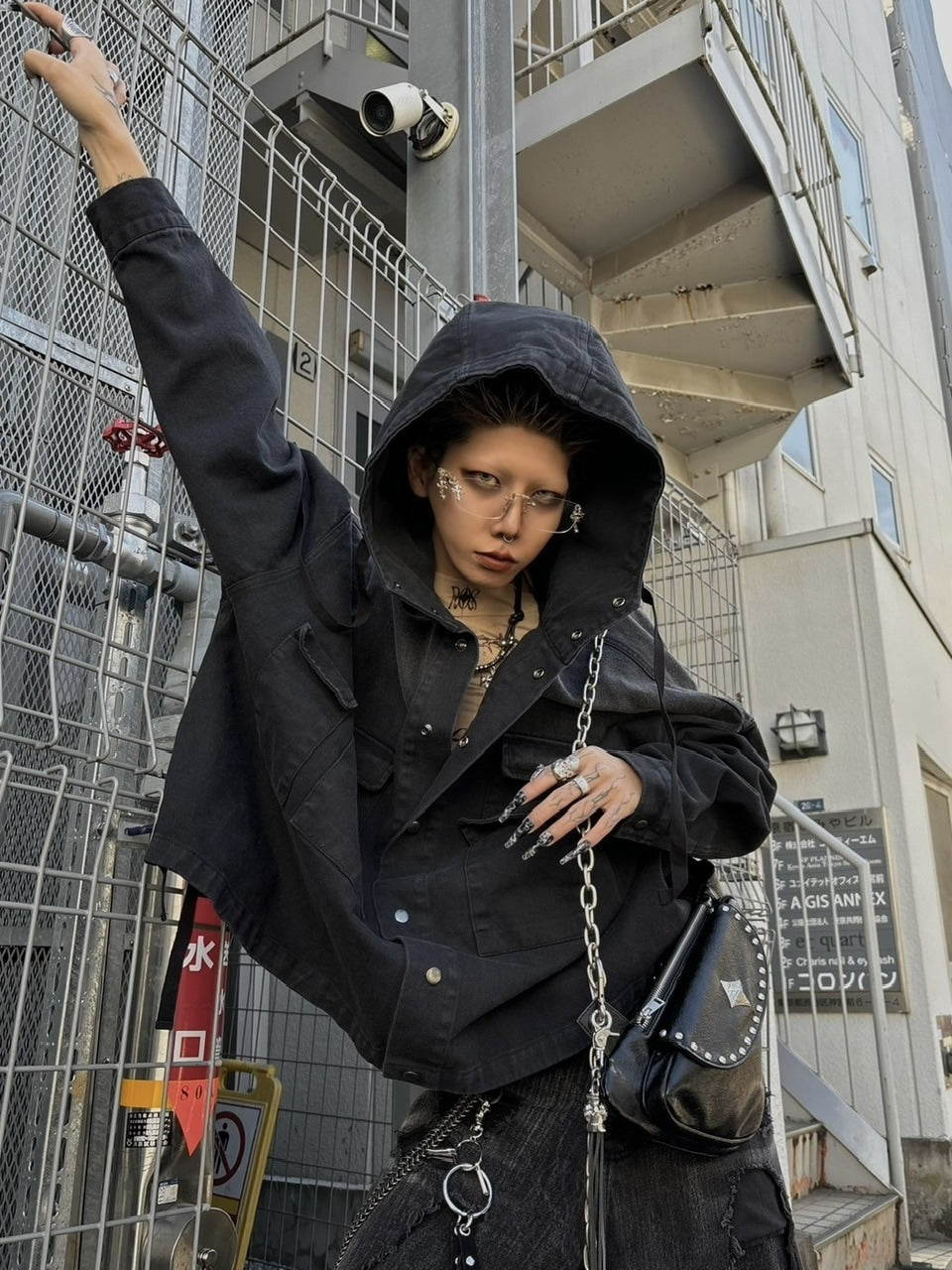 【DIG YOUR OWN GRAVE】PAILOT DENIM HOODIE