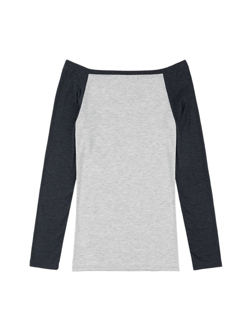 【FANCY CLUB】HEAVENLY OFF-SHOULDER LONG SLEEVE / 【ファンシークラブ】オフショルダーレタリングプリント長袖Tシャツ