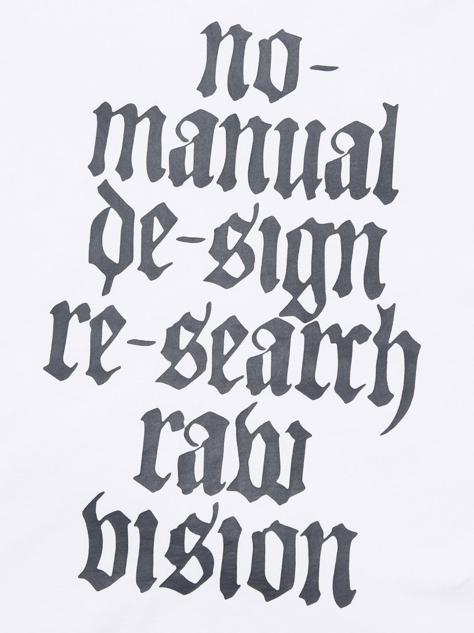 【NOMANUAL】RAW VISION T-SHIRT