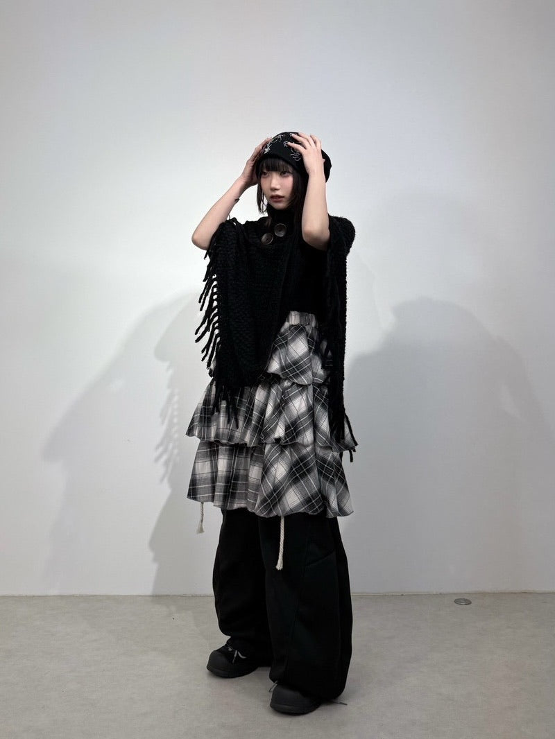 【Nerd out XU】waist rope loose sweat pants (2color) / 【ナードアウトエックスユー】ウエストロープルーズスウェットパンツ