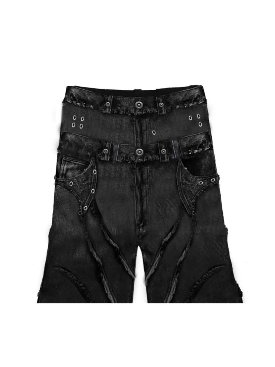 【Cozy world Wide】00 KNIGHT CLUB BAGGY FLARE JEANS