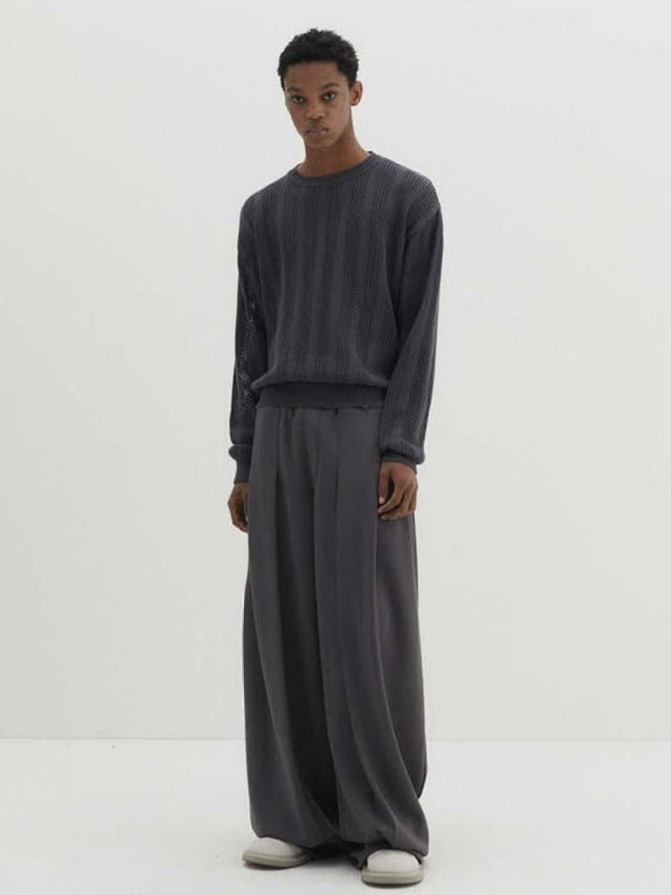 【DNSR】Meshed Crop Knit