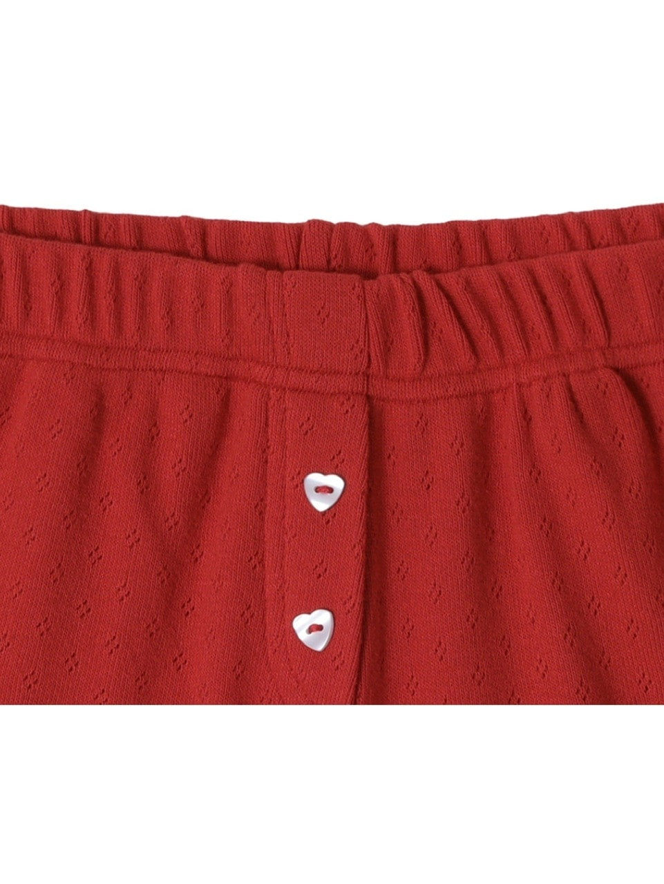 【CRANK】HEART BUTTON EYELET SHORTS
