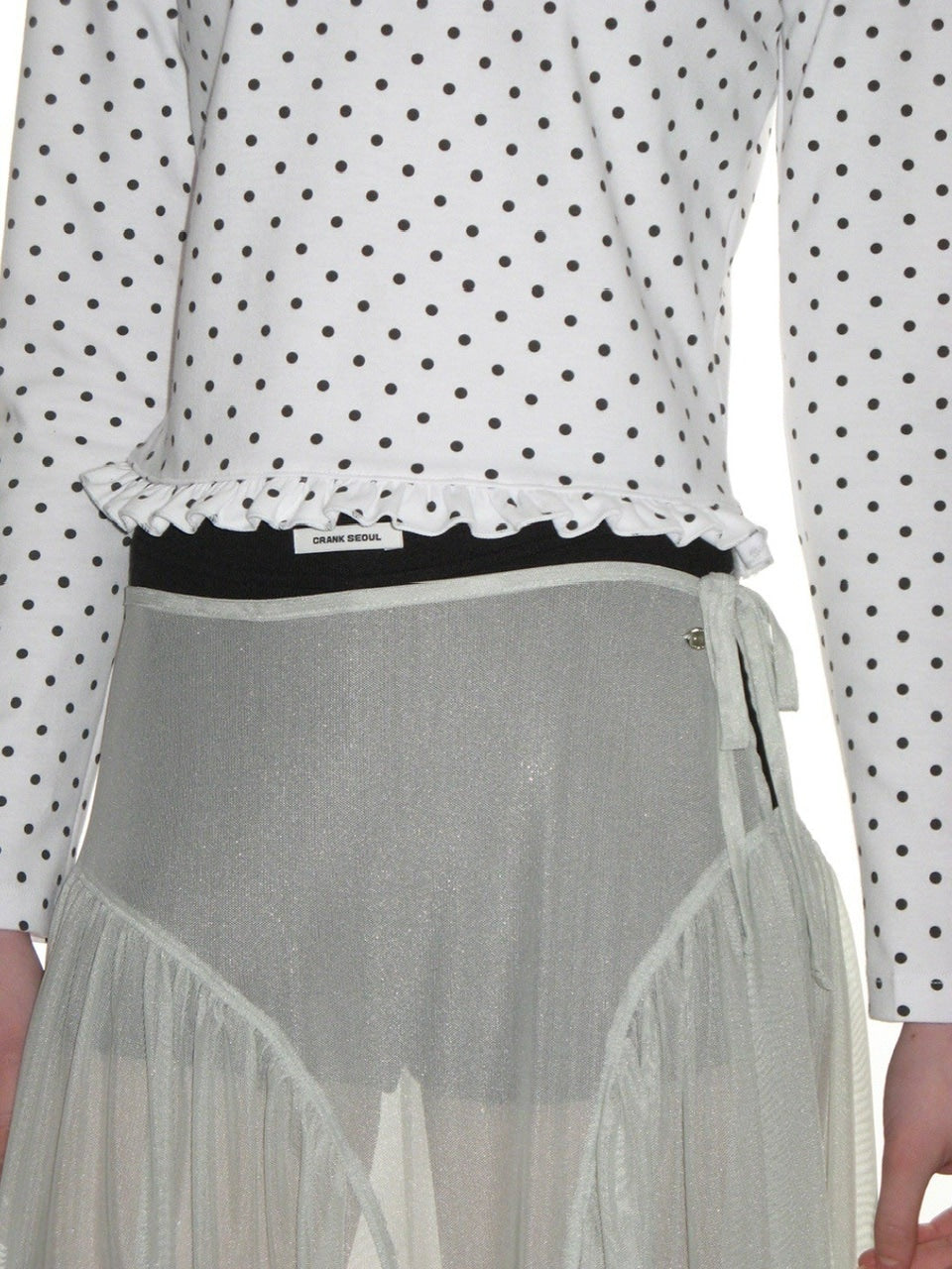 【CRANK】SHEER FRILL LAYERED SKIRT
