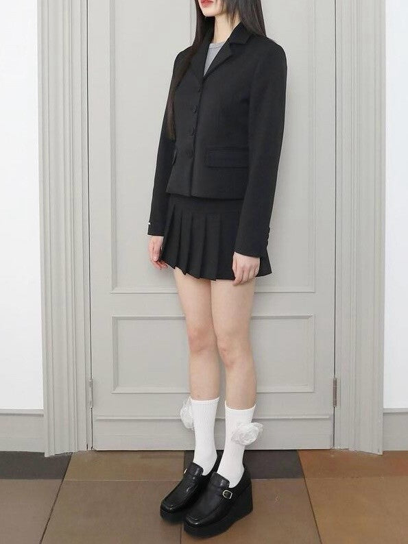 【Uglyshadow】BURTON MINI PLEATS SKIRT