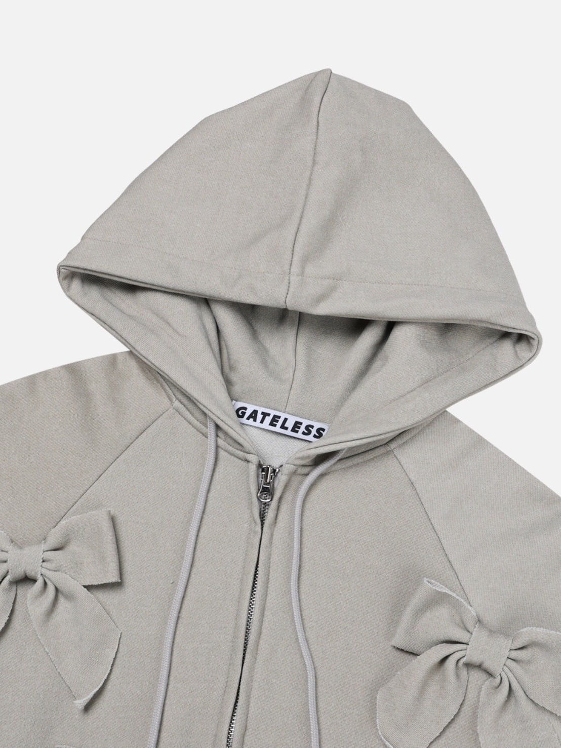 【GATELESS】RIBBON POP ZIPUP HOODIE