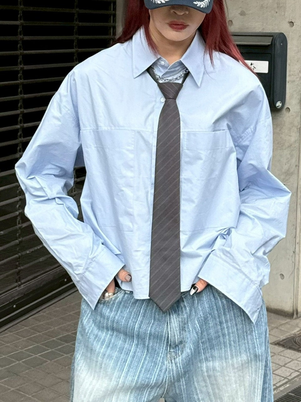 Chikashitsu +】cotton cropped shirt (2color) – PRESSING WEB SHOP