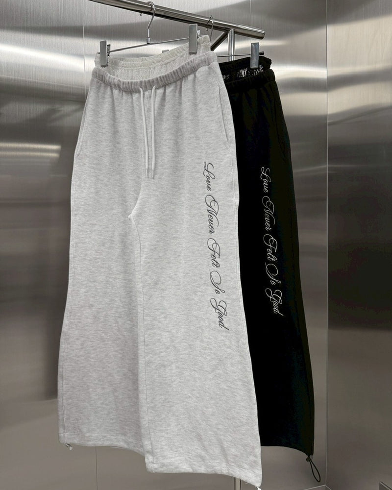 受注制【nmtc +】lace layered sweat pants (2color) / 【エヌエムティーシープラス】レースレイヤードスウェットパンツ