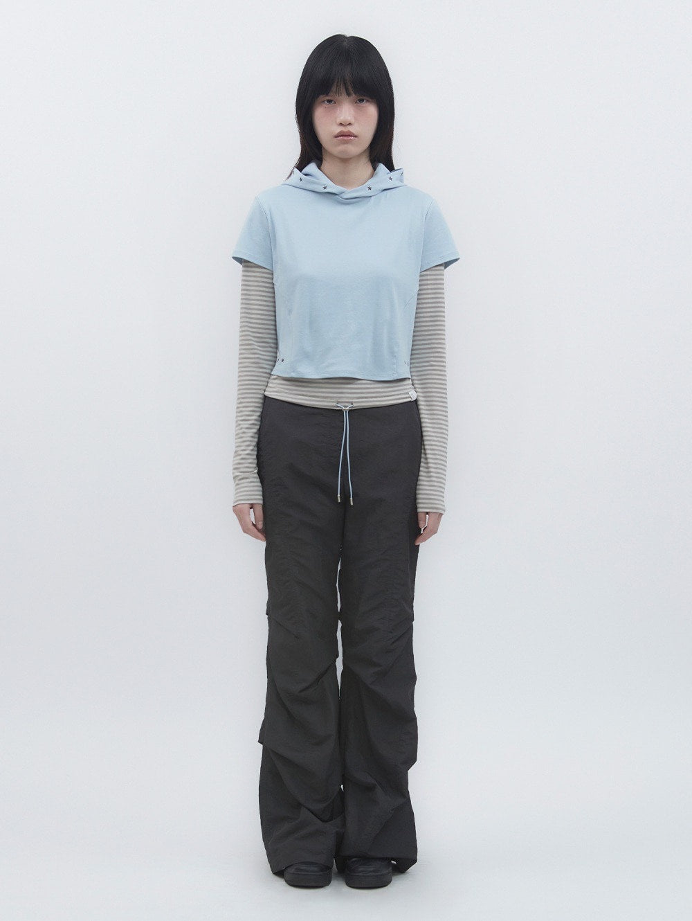 【TUOMIO】TUCKED BOOTSCUT PANTS