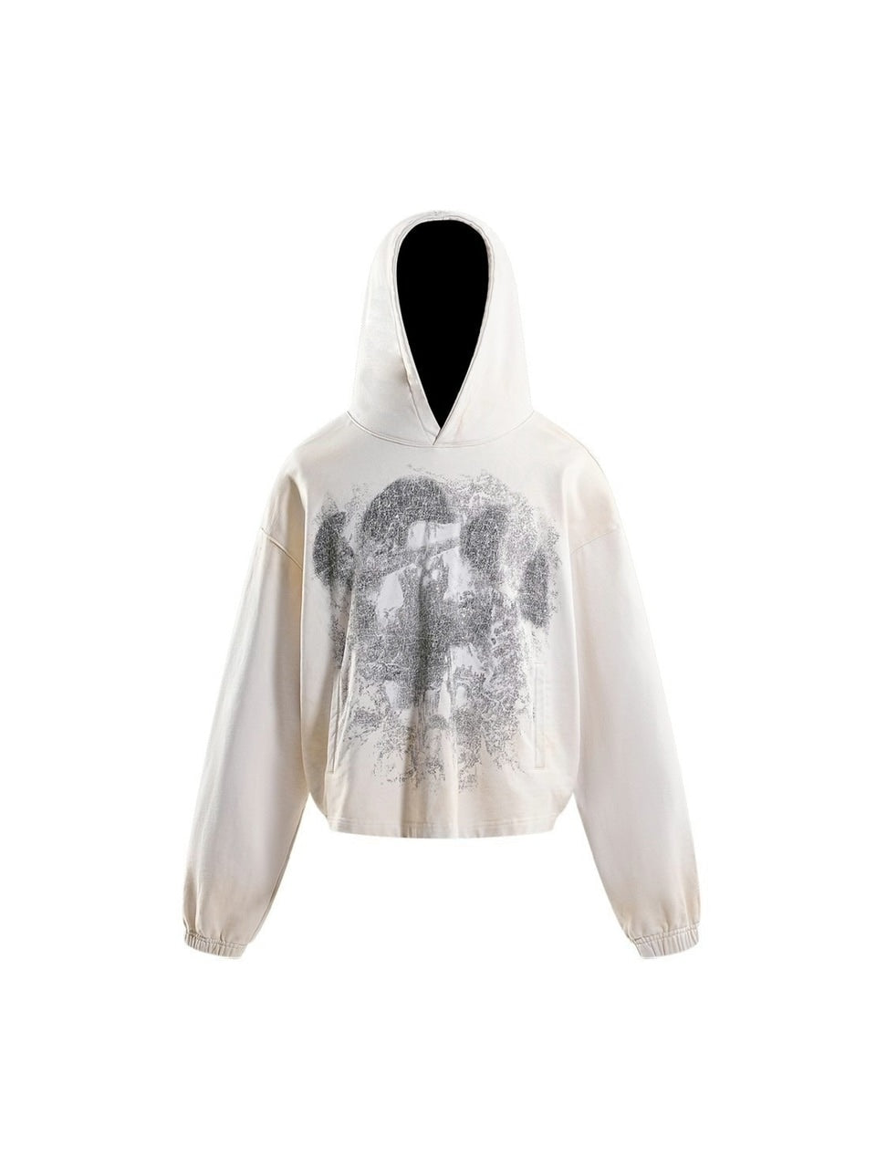 【The Boy Has No Patience】NIGHT OF THE BLOOD MOON WASHED DISTRESSED GRAPHIC HOODIE