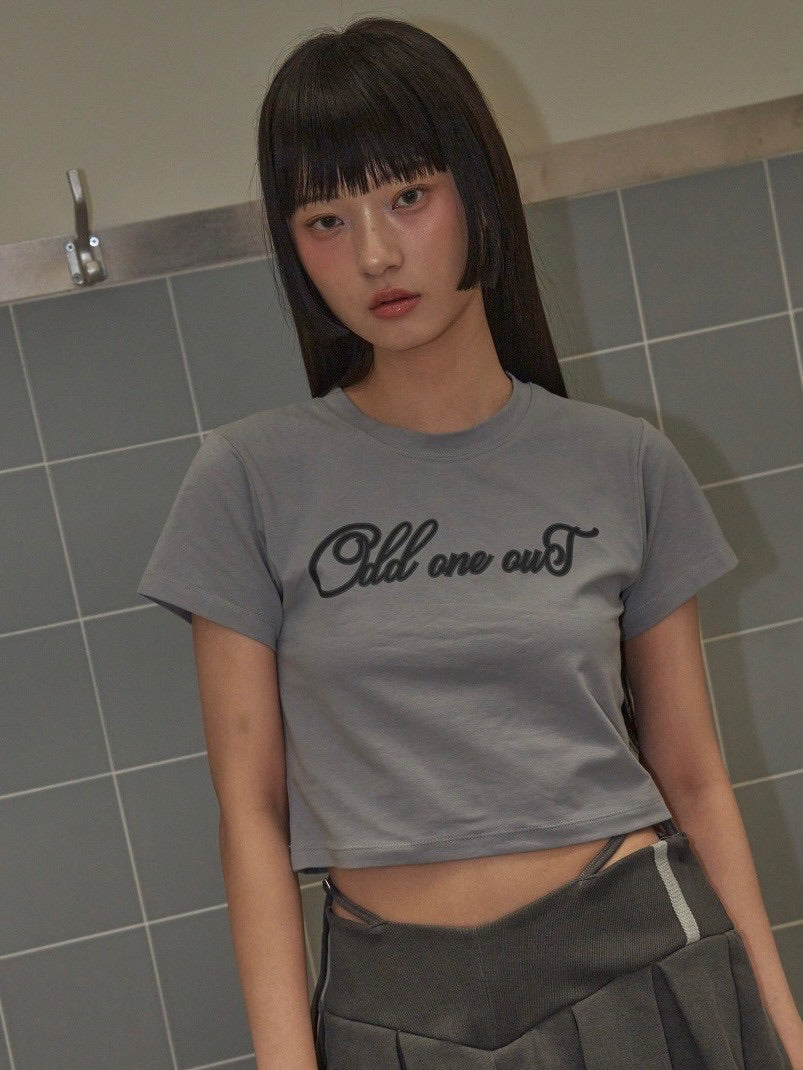 【ODDONEOUT】TWO TONE LOGO T-SHIRTS