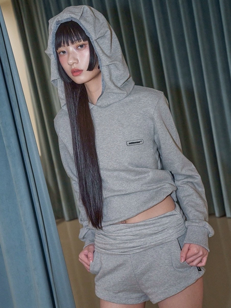 【ODDONEOUT】TUCK HOODIE / 【オッドワンアウト】タックフード長袖パーカー